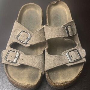 Woodstock- Kids Suede Sandals with Buckles -Boys-2M